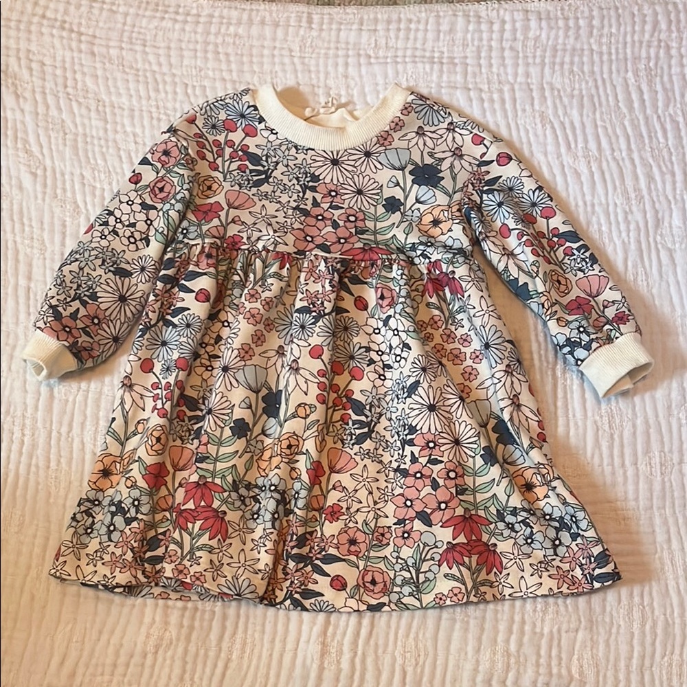 Floral Kids Dress - Multicolor